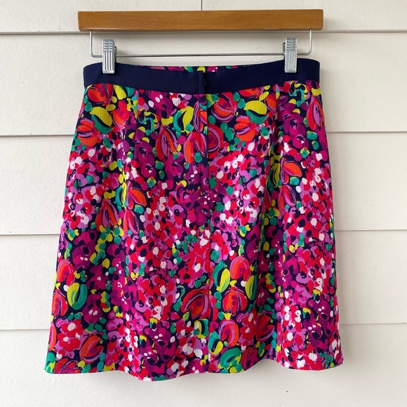 LILLY PULITZER • Clover Skirt Floral Multicolor Wild Confetti Size 8 - Picture 13 of 16